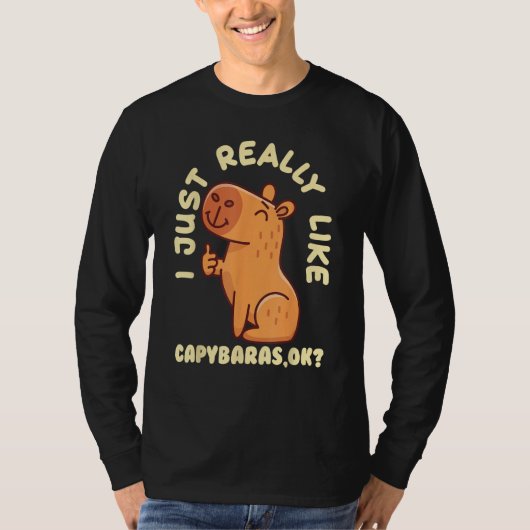 Capybara  Cute Capybaras Rodent Animal Capybara Tシャツ (正面)