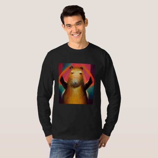 Capybara Dancing Capibara Dance Dancer Tシャツ (正面フル)