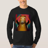 Capybara Dancing Capibara Dance Dancer Tシャツ (正面)
