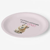 Capybara First Birthday  ペーパープレート (アングル)