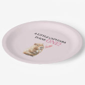 Capybara First Birthday ペーパープレート (アングル)