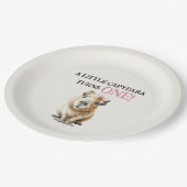 Capybara First Birthday ペーパープレート (アングル)