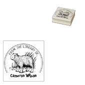 Capybara From The Library Of, Book ラバースタンプ (押印)