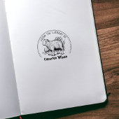 Capybara From The Library Of, Book ラバースタンプ