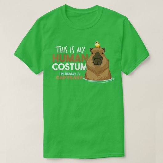 Capybara Halloween Costume, Capybara Rodent Lovers Tシャツ (デザイン正面)