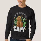 Capybara I Couldn't Be More Capy スウェットシャツ (正面)