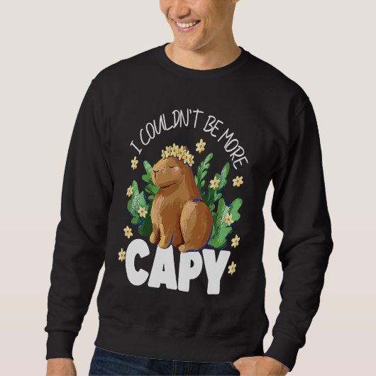 Capybara I Couldn't Be More Capy スウェットシャツ (正面)