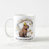 Capybara Inner Peace Mug - Funny Office Coffee Cup コーヒーマグカップ (左)