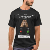 Capybara Is Calling Capybara Rodent Animal Funny Tシャツ (正面)