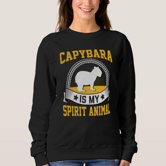 Capybara Is My Spirit Animal スウェットシャツ (正面)