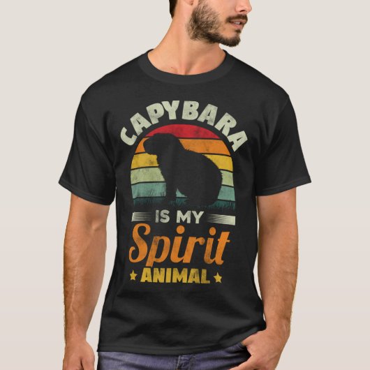 Capybara Is My Spirit Animal   Capybara Rodent Tシャツ (正面)