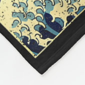 Capybara Japanese Kanagawa Wave Funny Surf Animal  フリースブランケット (角)