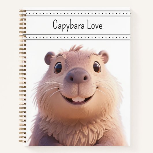 Capybara Love ノートブック (正面)