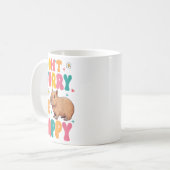 Capybara Lover Motivation Sitive Don't That Worry  コーヒーマグカップ (正面左)