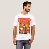 Capybara Loves Cooking Tシャツ (正面フル)