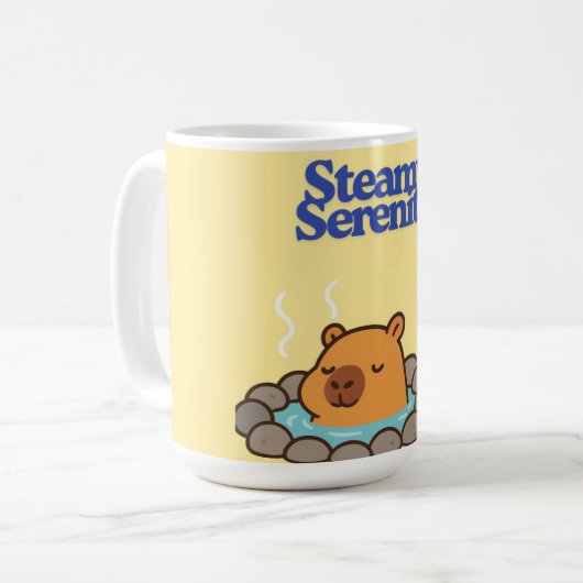 Capybara Mug コーヒーマグカップ (正面左)