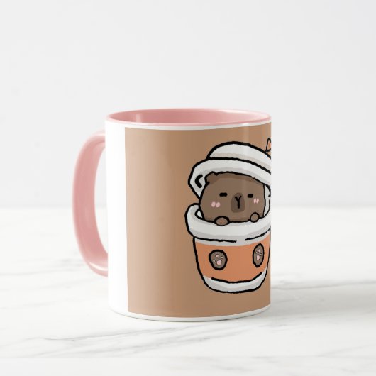 Capybara mug マグカップ (正面左)