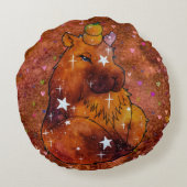 Capybara named Dream ラウンドクッション (裏面)