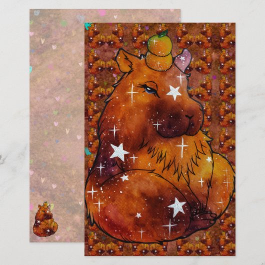 Capybara named Dream 便箋 (正面/裏面)