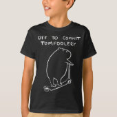 Capybara Off To Commit Tomfoolery Tシャツ (正面)