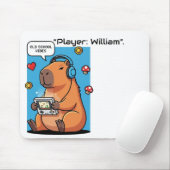 Capybara Old School Gamer Mousepad マウスパッド (マウス)