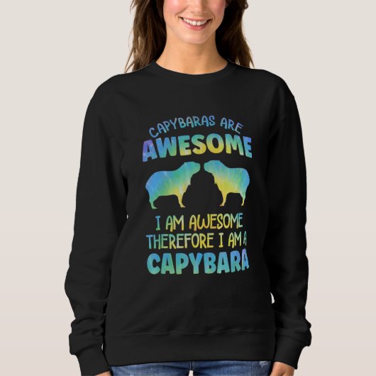 Capybara Outfit for Capybara Lovers Apparel Women スウェットシャツ (正面)