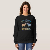 Capybara Outfit for Capybara Lovers Apparel Women スウェットシャツ (正面フル)