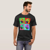 Capybara Painted Art Portrait Cute Capybara Lover Tシャツ (正面フル)