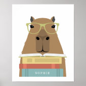 Capybara Personalized Print ポスター (正面)