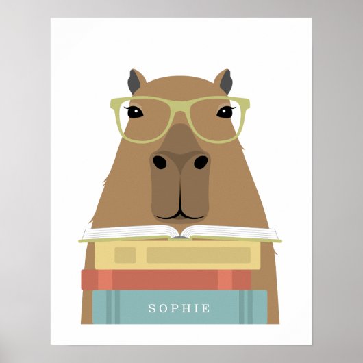Capybara Personalized Print ポスター (正面)