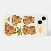 Capybara Phone case iPhoneケース (裏面横)