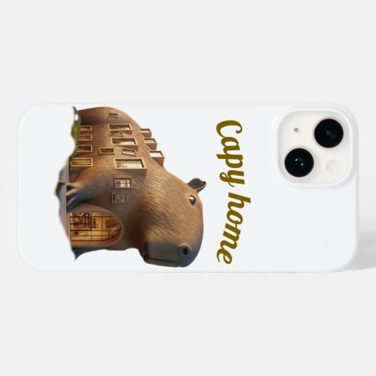 Capybara phone case vibe Case-Mate iPhoneケース (裏面 (横))