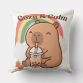 Capybara Pillow Case クッション (正面)