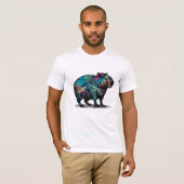 Capybara Pop Art Tシャツ (正面フル)