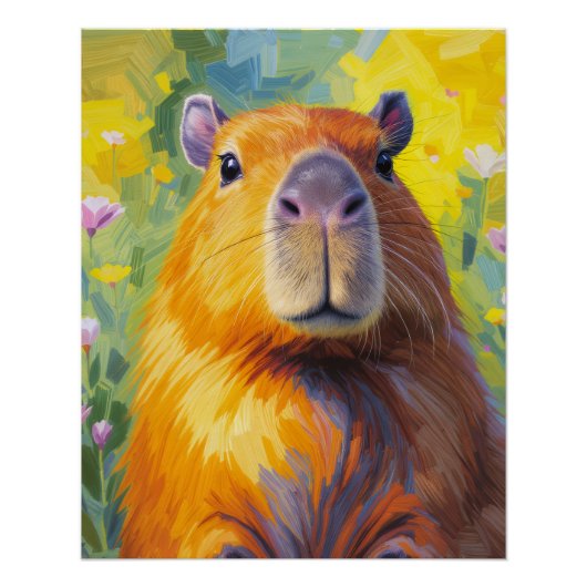 Capybara Poster 20"x25" ポスター (正面)