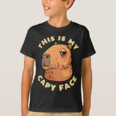 Capybara Rodent This Is My Capy Face Tシャツ (正面)