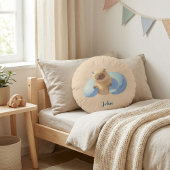 Capybara Round Pillow – for Little Capybara Fans ラウンドクッション