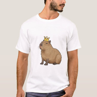 Capybara Royalty: The King of Chill. Tシャツ