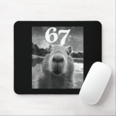 Capybara Selfie With 67 Meme Capy Graphic For Men マウスパッド (マウス)