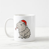 Capybara Smoking Christmas Ugly Cigarette Gen Z  コーヒーマグカップ (左)