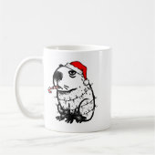 Capybara Smoking Christmas Ugly Cigarette Gen Z コーヒーマグカップ (左)