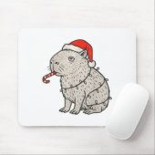 Capybara Smoking Christmas Ugly Cigarette Gen Z  マウスパッド (マウス)