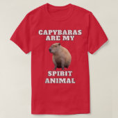 Capybara Spirit Animal  Tシャツ (デザイン正面)