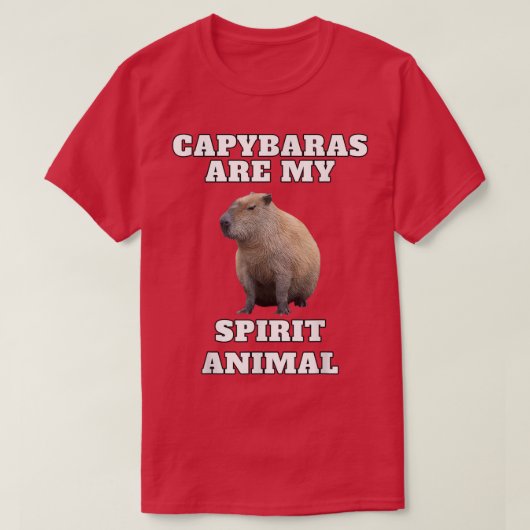 Capybara Spirit Animal  Tシャツ (デザイン正面)
