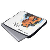 Capybara Streamer Laptop Sleeve – Custom Name or C ラップトップスリーブ (正面下部)