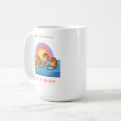 Capybara Summer Club Sunrise Splash – Cute Capybar コーヒーマグカップ (正面左)