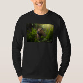 Capybara surrounded by plants tシャツ (正面)