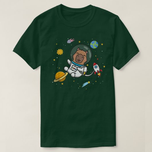 Capybara tシャツ (デザイン正面)