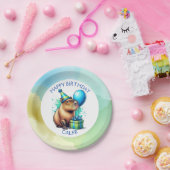Capybara Themed Boy's Birthday Party Personalized ペーパープレート (パーティー)