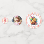 Capybara themed Girl's Birthday Party コンフェッティ (正面)